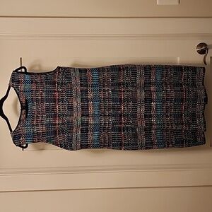 St. John Collection Colorful Knit Midi Dress